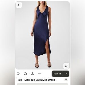 Rails Monique Satin Midi Dress - Size S